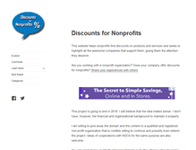 Tablet Screenshot of discounts-for-nonprofits.com
